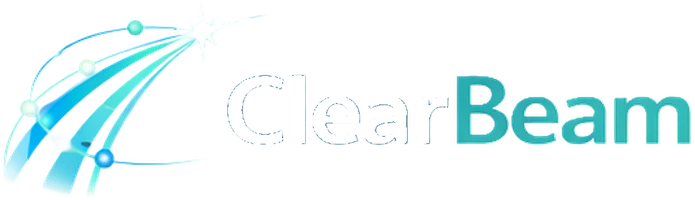 ClearBeam Networks logo on dark